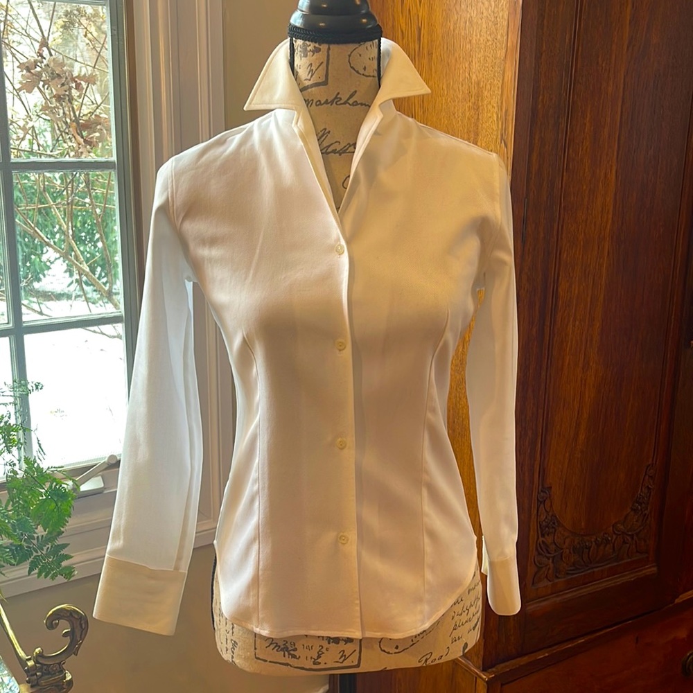 LORO PIANA 100% cotton long sleeve fitted shirt